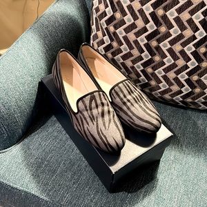 Zebra print loafer